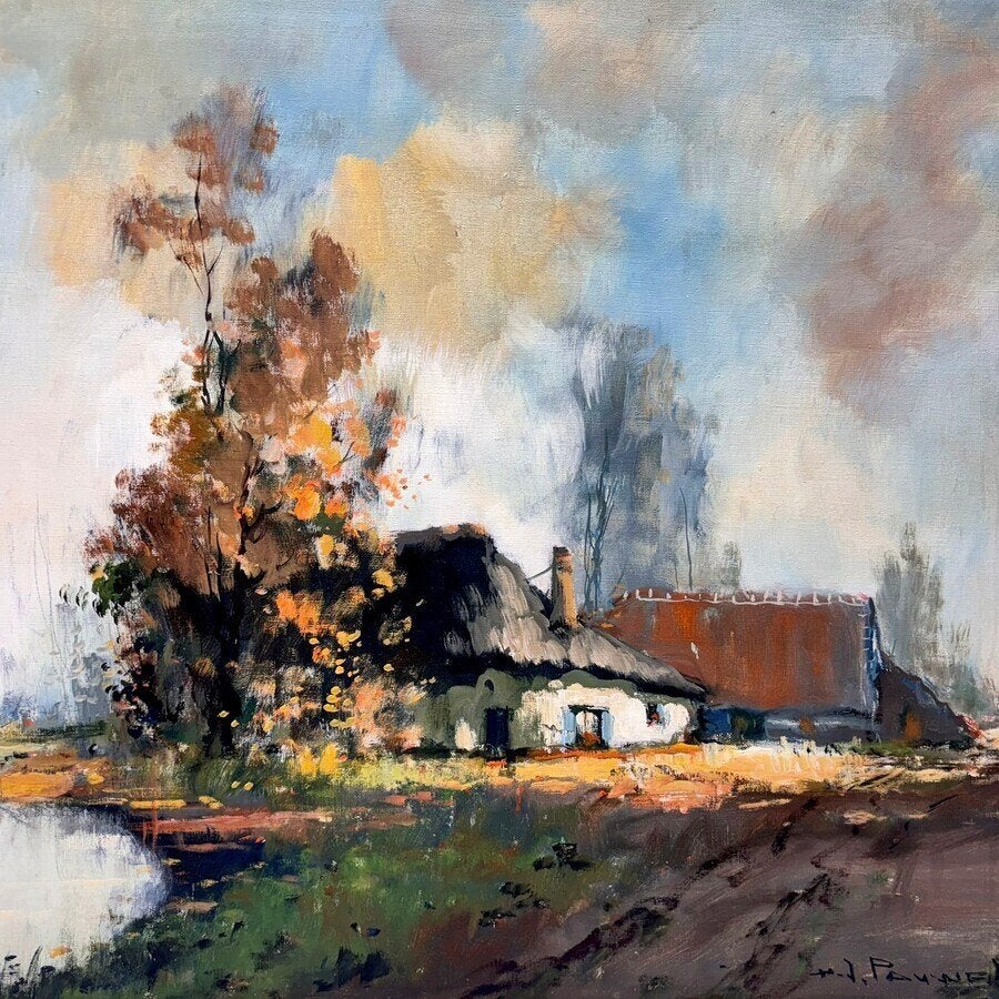 Henri Joseph Pauwels (1903-1983) - Belgisch landschap, Ophalen of Verzenden