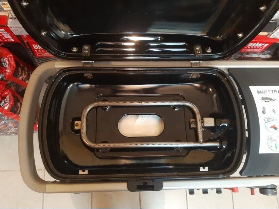 Weber Traveler verrijtbare gasbarbecue (Black) – Zgan!, Tuin en Terras, Gasbarbecues, Zo goed als nieuw, Ophalen of Verzenden