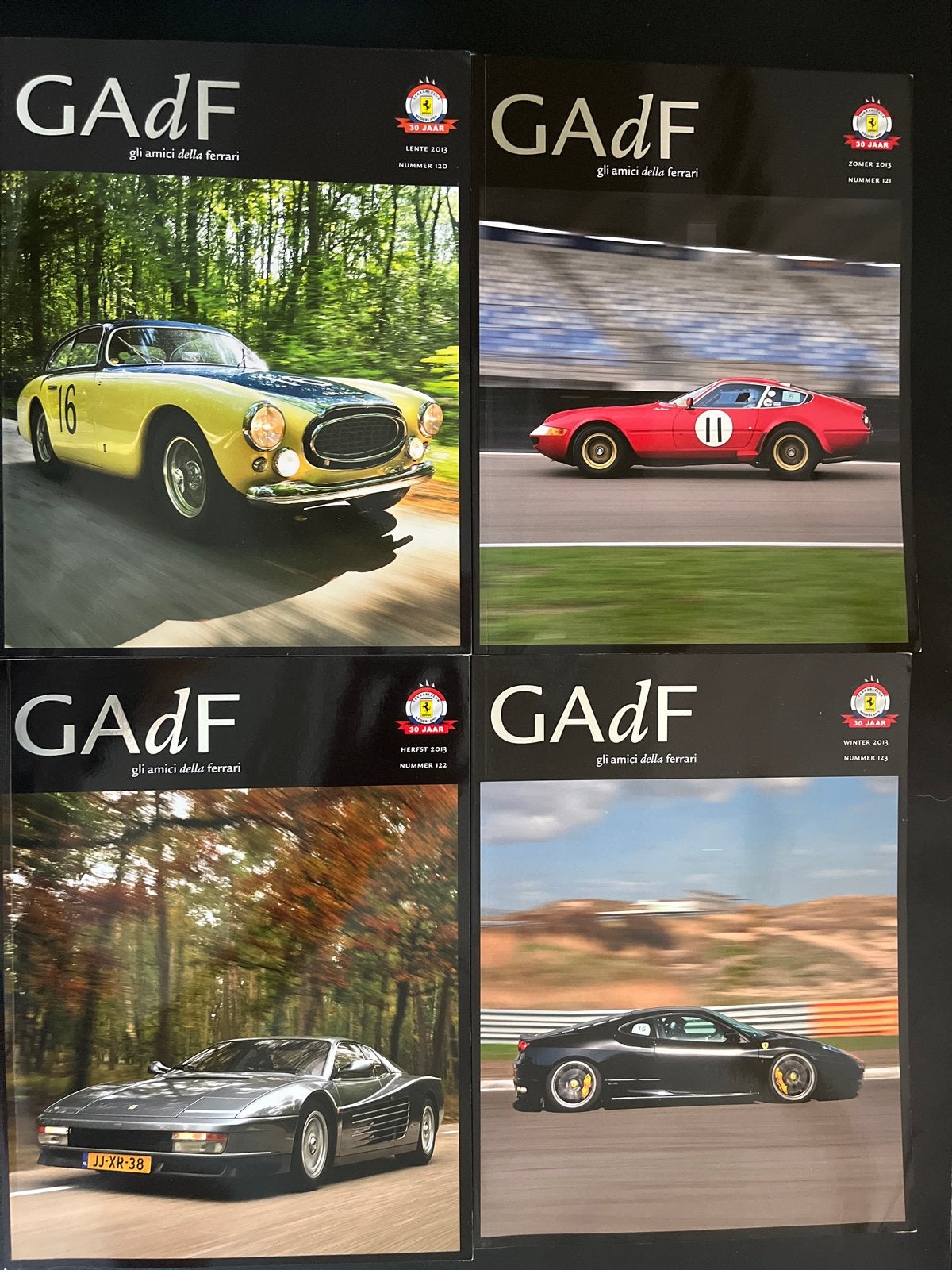 GAdF - Gli Amici Della Ferrari Tijdschriften (4 stuks), Ophalen of Verzenden, Gelezen, Ferrari