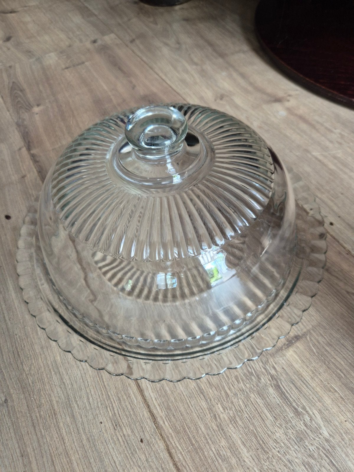 Arcoroc Franse glazen taartstolp/ cloche, Ophalen of Verzenden, Zo goed als nieuw