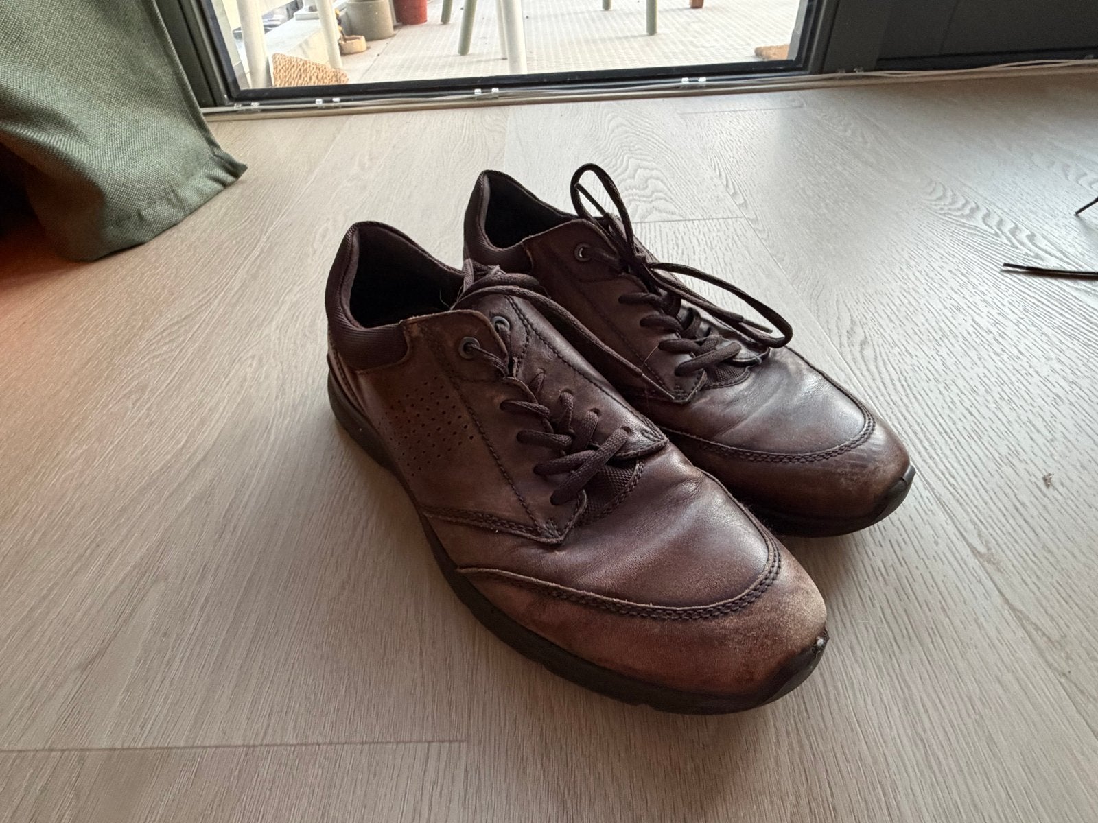 Ecco Irving Heren Sneaker Maat 44 - Comfortabel en Duurzaam, Ophalen, Gedragen, Bruin, Sneakers of Gympen
