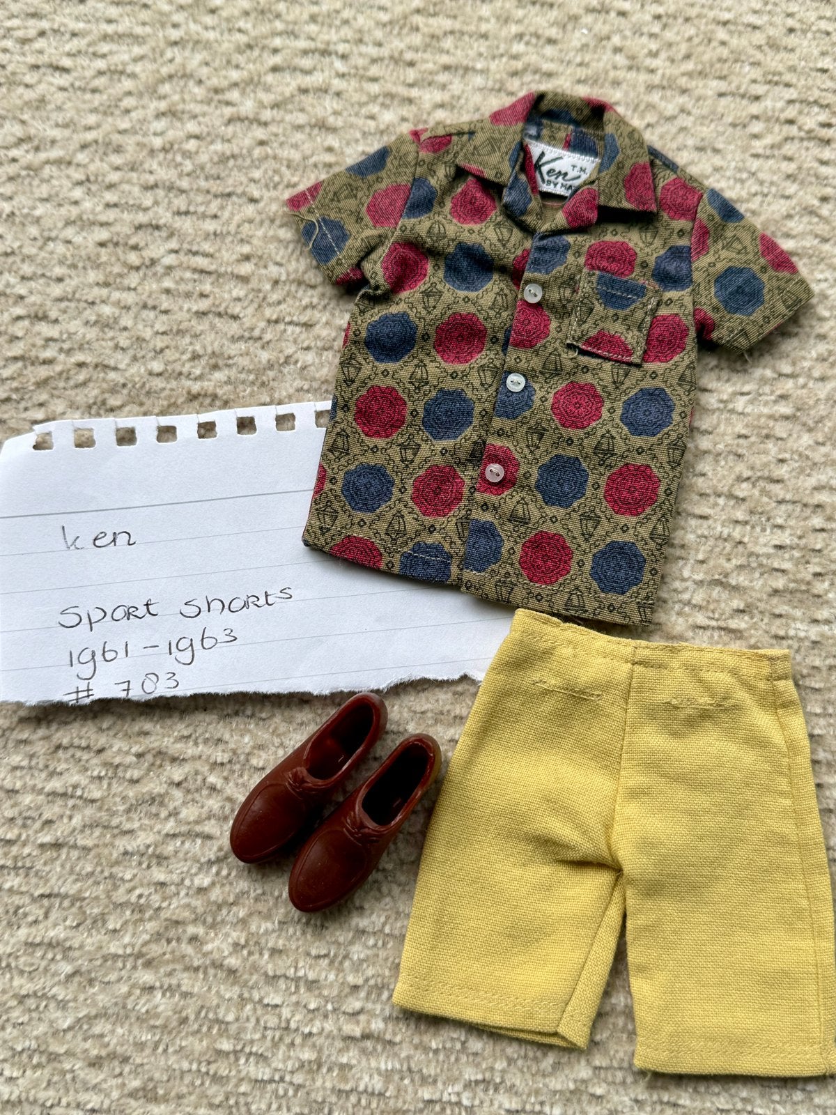 Vintage kleding voor Ken sport shorts #783, Ophalen of Verzenden, Gebruikt, Kleertjes