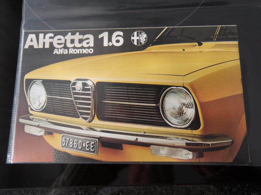 Alfa Romeo Alfetta 1.6 Brochure, Alfa Romeo, Ophalen of Verzenden, Zo goed als nieuw, Alfa Romeo