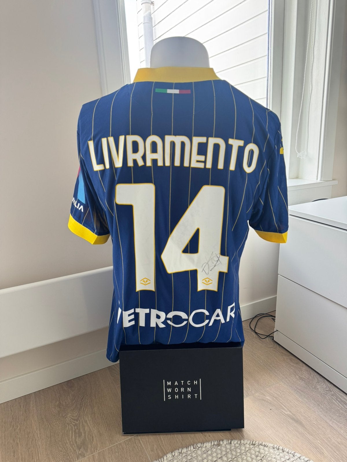 Matchworn Hellas Verona shirt, Maat L, Ophalen of Verzenden, Zo goed als nieuw, Shirt