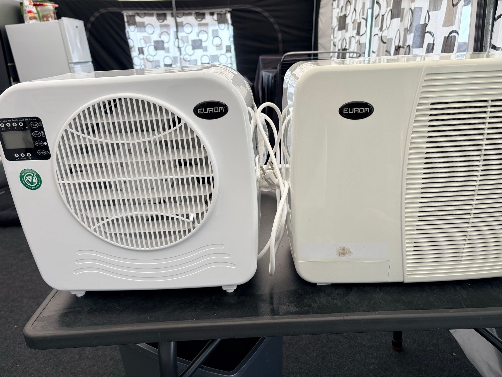 Eurom AC3201E Caravan/Camper Airco – 3200 BTU, Ophalen, Minder dan 60 m³, 3 snelheden of meer, Zo goed als nieuw