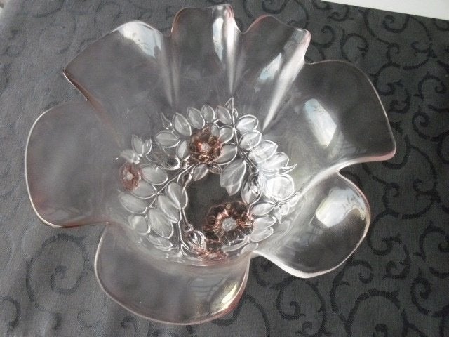 Walther glas Dessing-Schaal, Antiek en Kunst, Antiek | Glas en Kristal, Ophalen of Verzenden