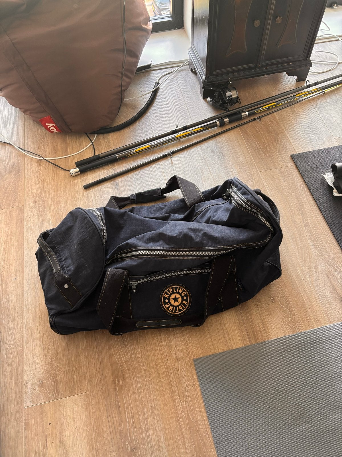 Kipling reistas met wieltjes - Gebruikt, Gebruikt, 20 tot 30 cm, Blauw, 60 tot 80 cm