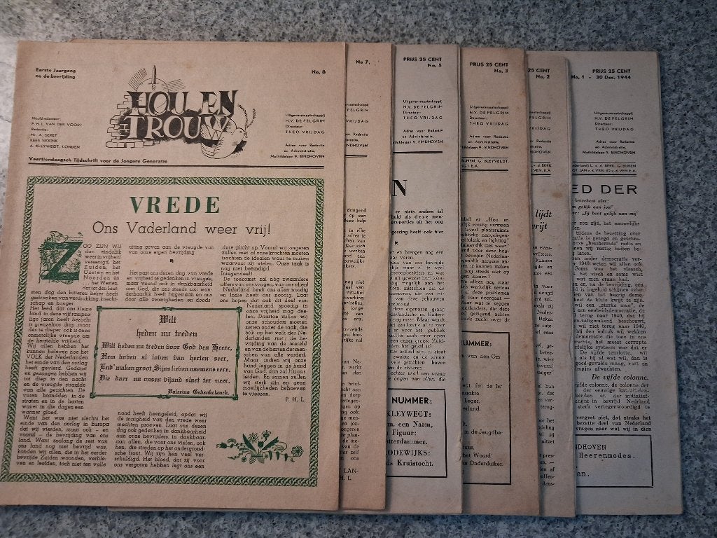 Oorlogskranten Hou en Trouw, Ophalen of Verzenden, Algemeen, Gelezen, Tweede Wereldoorlog