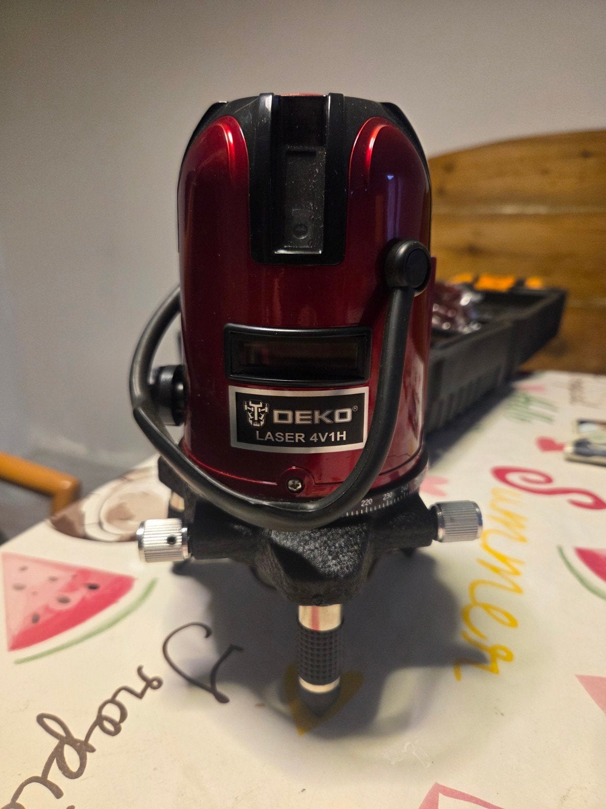 Deko Laser 4V1H Roterende Laserwaterpas, Ophalen, Gebruikt, Licht