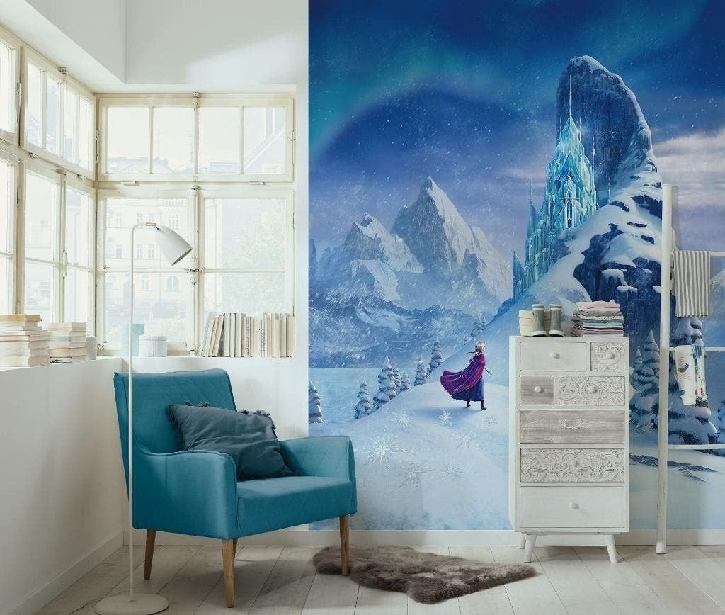 Disney Frozen Behang IJspaleis - 200x250 - Gratis Verzending, Verzenden, Vliesbehang, 5 tot 10 m², Komar