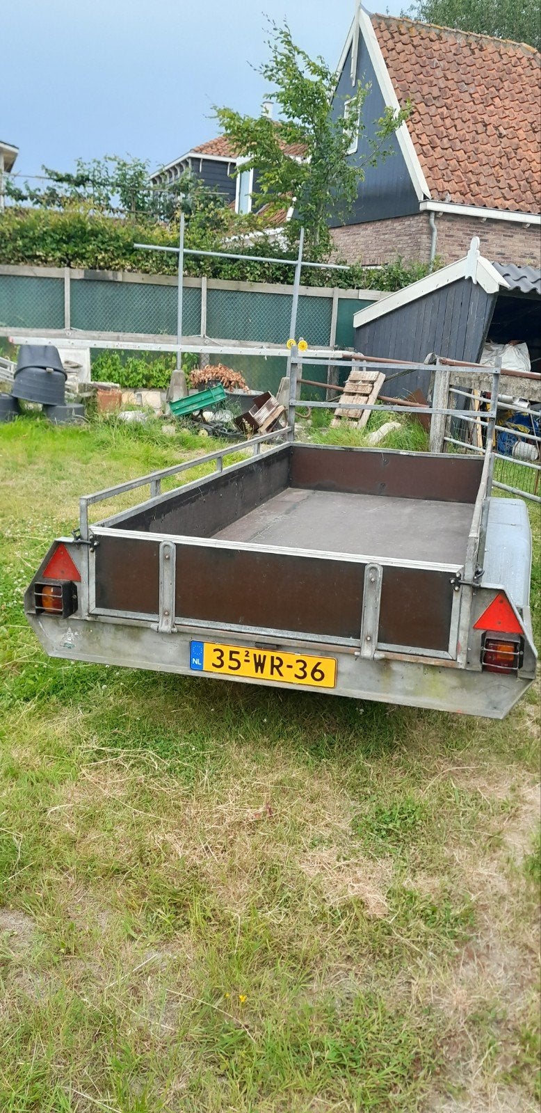2-assige middenasaanhangwagen Anssems, Auto diversen, Aanhangers en Bagagewagens, Ophalen, Gebruikt