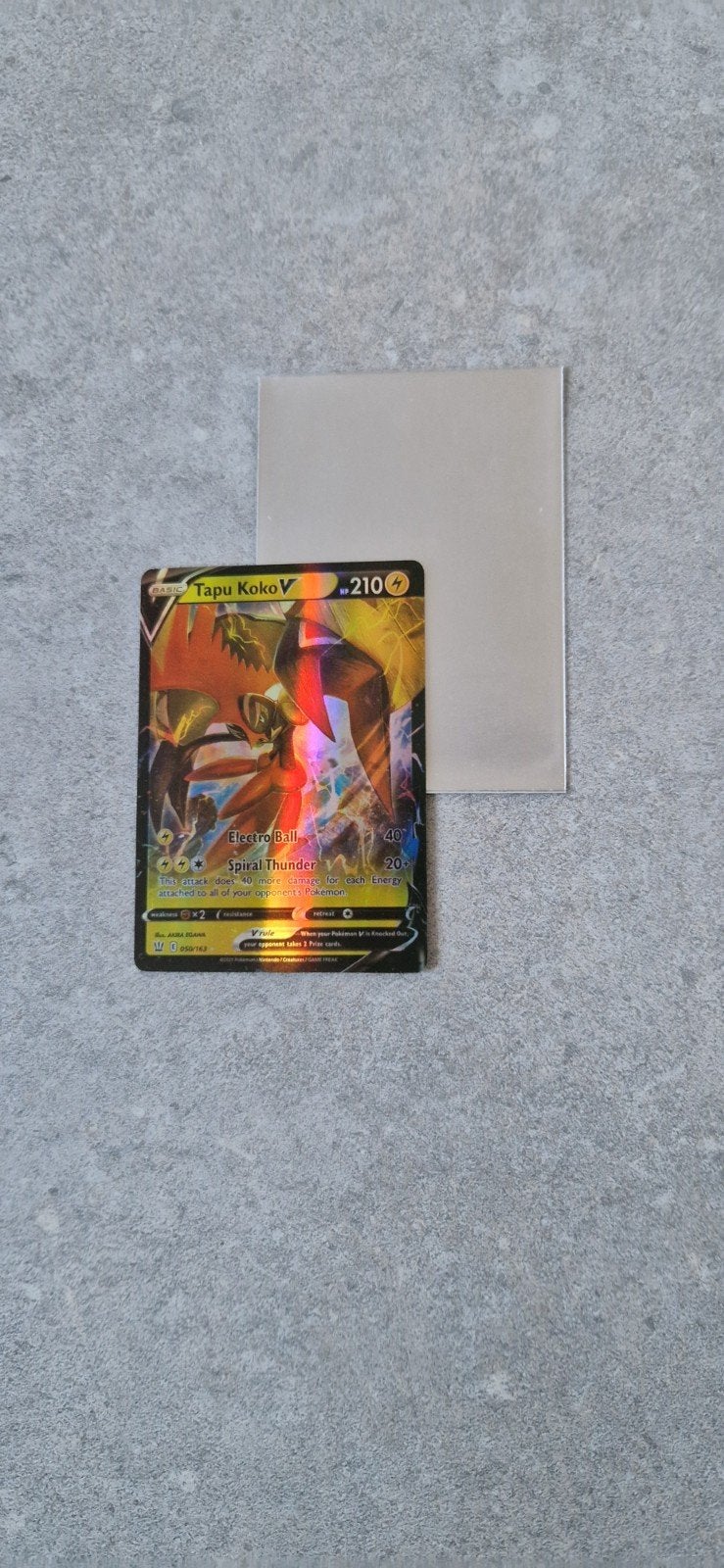 Tapu Koko V Pokémon kaart - Zo goed als nieuw, Verzenden, Zo goed als nieuw, Losse kaart, Foil