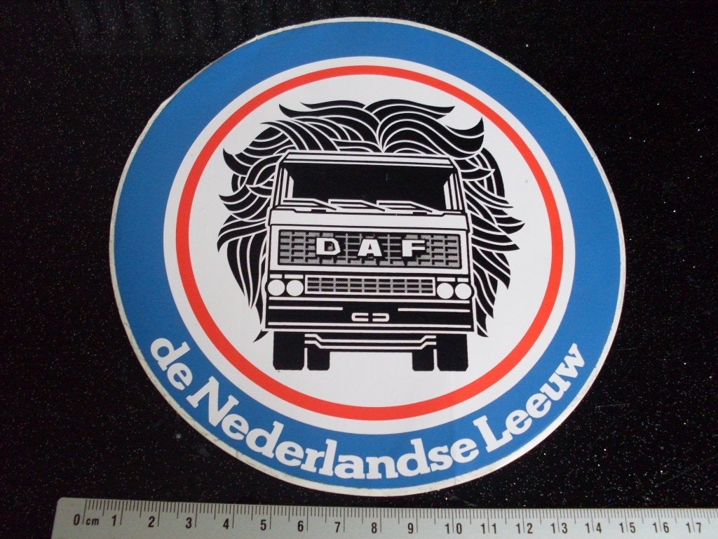 sticker DAF de nederlandse leeuw, Verzenden, Zo goed als nieuw, Auto of Motor