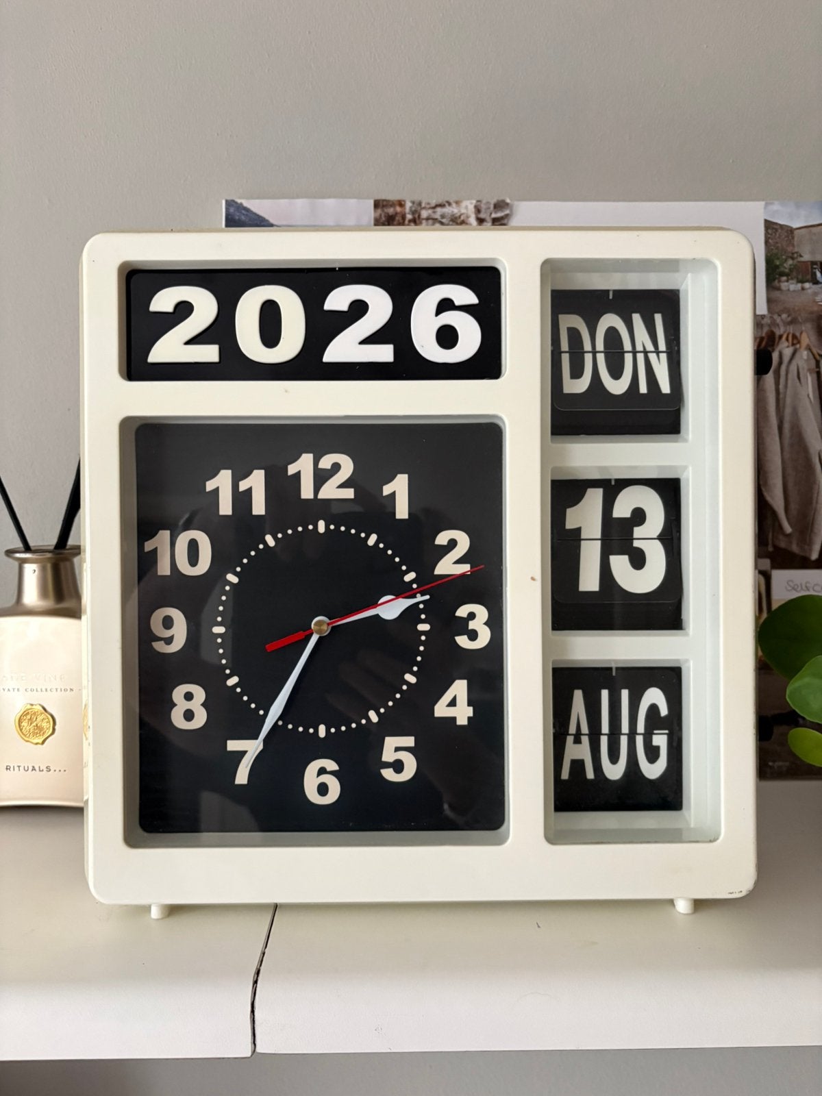 Velleman senioren klok, Ophalen, Gebruikt, Wandklok