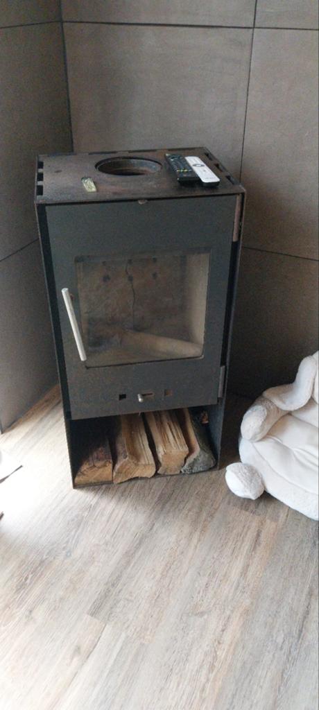 Zwaar, Ophalen of Verzenden, Gebruikt, Hout, Houtkachel