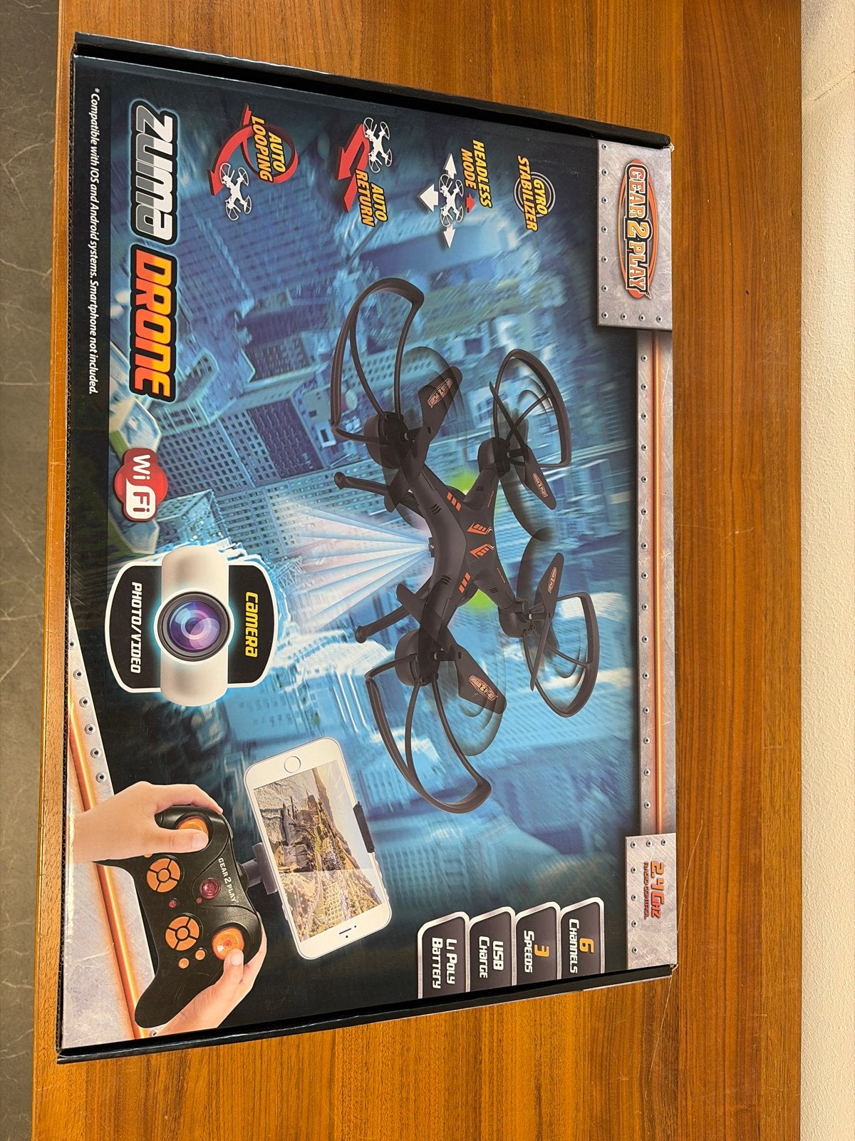 Zuma Drone met camera en afstandsbediening, Audio, Tv en Foto, Drones, Zuma, Basiskwaliteit, Nieuw, Minder dan 100 meter
