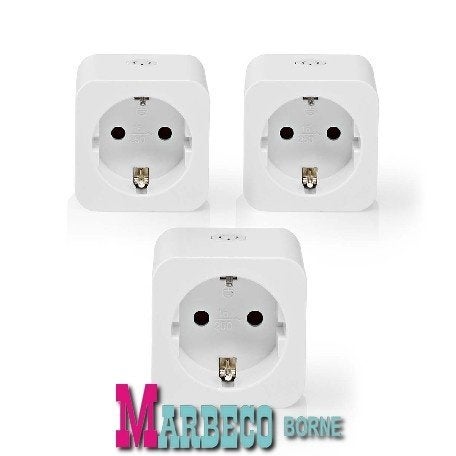 SmartLife Smart Stekker met Energiemeter, 3680W, 3-pack, Nedis SmartLife, 60 watt of meer, Overige typen, Nieuw