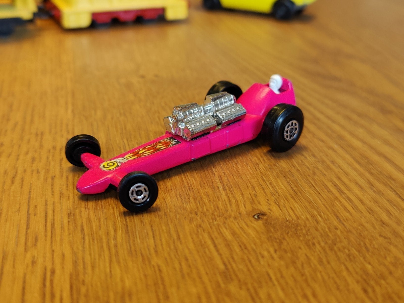 Matchbox Slingshot Dragster ROZE, Ophalen of Verzenden, Zo goed als nieuw, Auto