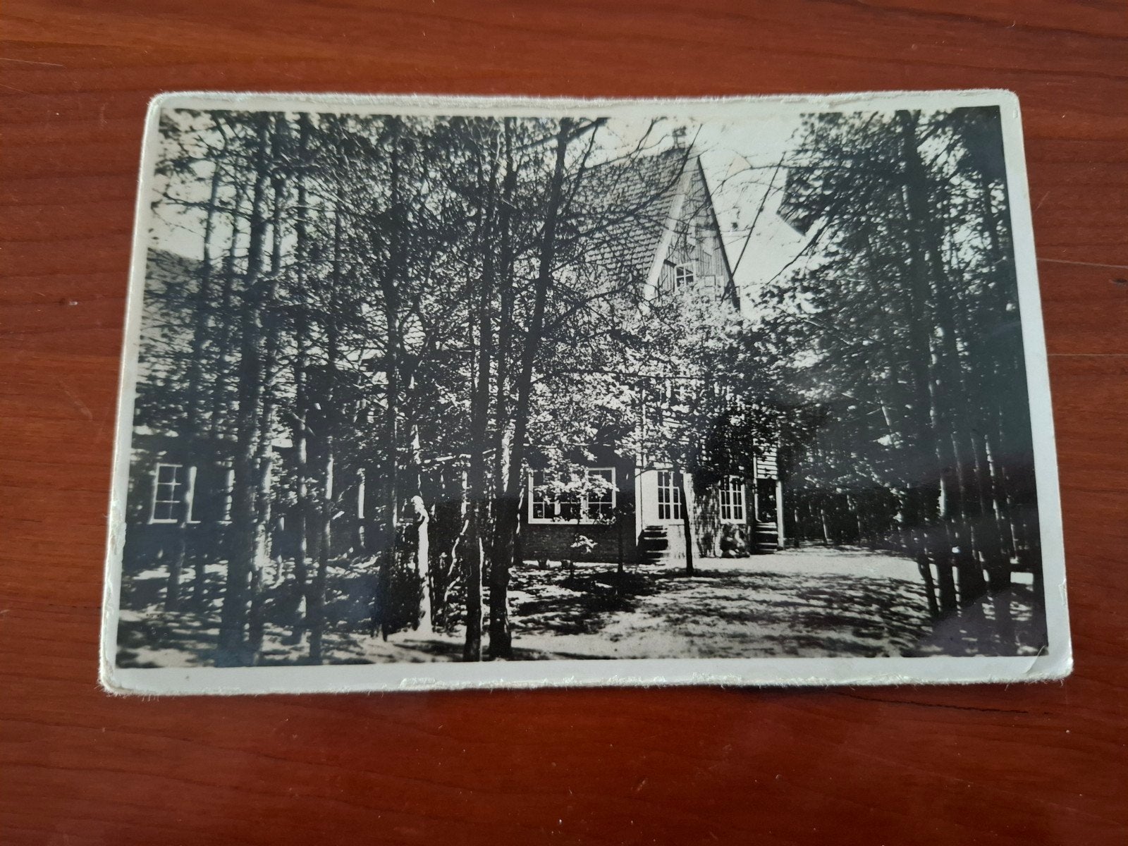 Oude ansichtkaart Natuurvriendenhuis "Den Broam" 1936, Verzamelen, Ophalen of Verzenden, 1920 tot 1940, Gelopen, Overijssel