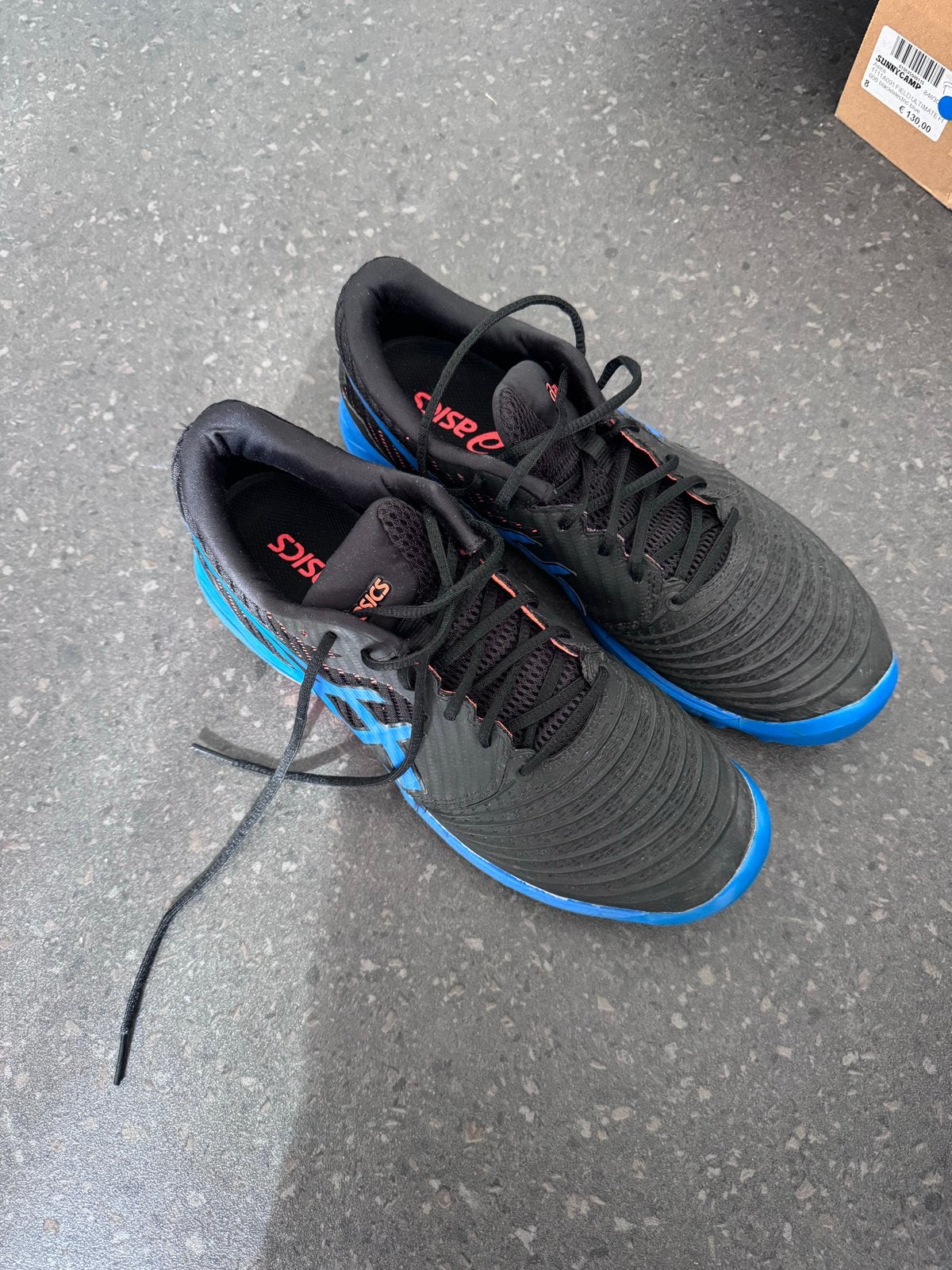 ASICS Field Ultimate FF Hockeyschoenen - Maat 41,5, Ophalen of Verzenden, Nieuw, Zwart, Sportschoenen