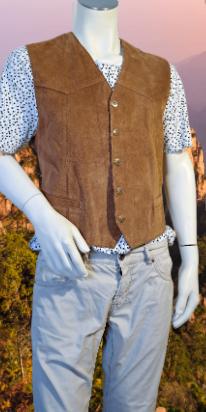 CIANELLI COMPANY😎 suède waistcoat mt 2xl, Bruin, Verzenden, CIANELLI CO., Overige maten