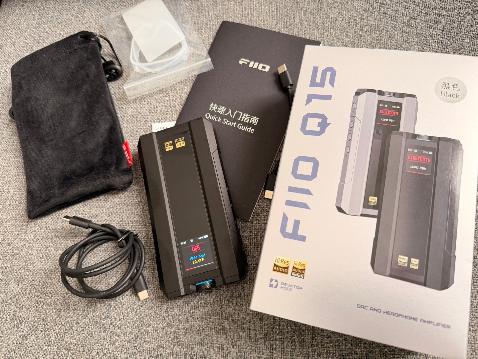 Fiio Q15 DAC & Headphone Amplifier / hoofdtelefoonversterker, Overige merken, Ophalen of Verzenden, Zo goed als nieuw, Minder dan 60 watt