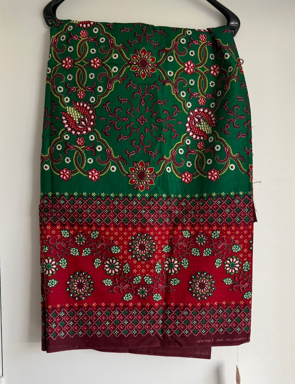 Vlisco Java Print Batik stof., 120 cm of meer, Ophalen of Verzenden, Zo goed als nieuw, Katoen