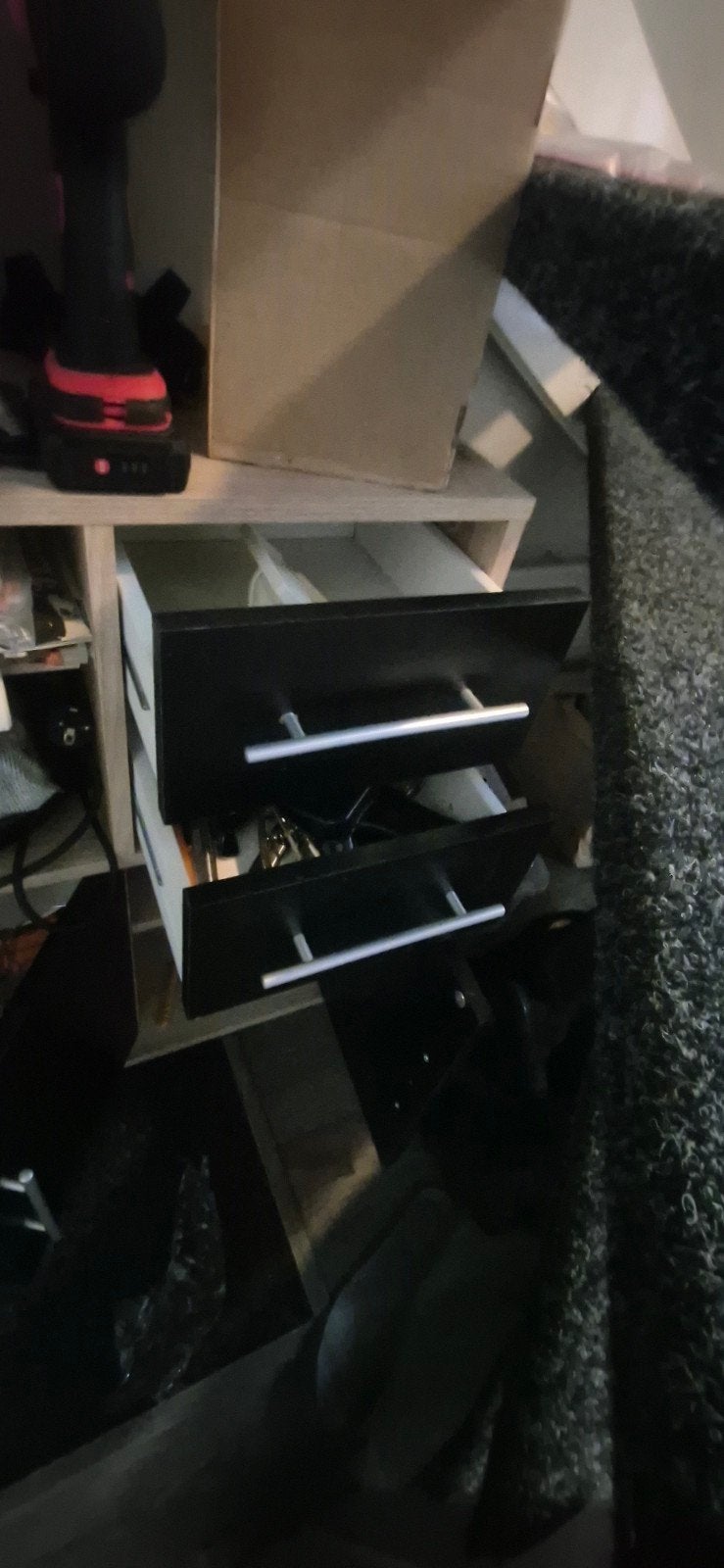 Multifunctionele kast met lades en opbergruimte, Ophalen