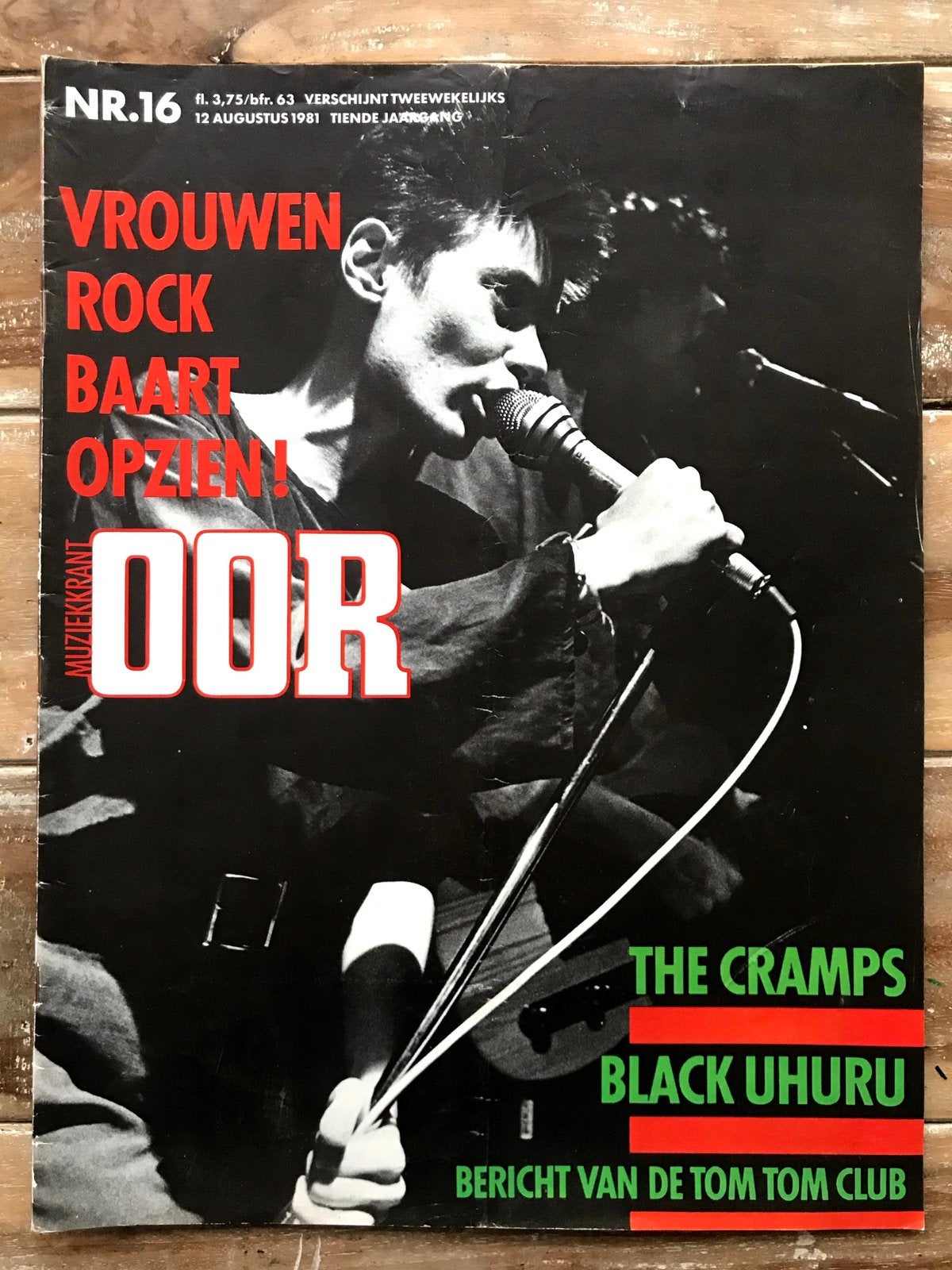 Muziekkrant OOR 1981 ROSE TATTOO Black Uhuru THE CRAMPS, Boeken, Ophalen of Verzenden, Zo goed als nieuw, Muziek, Film of Tv