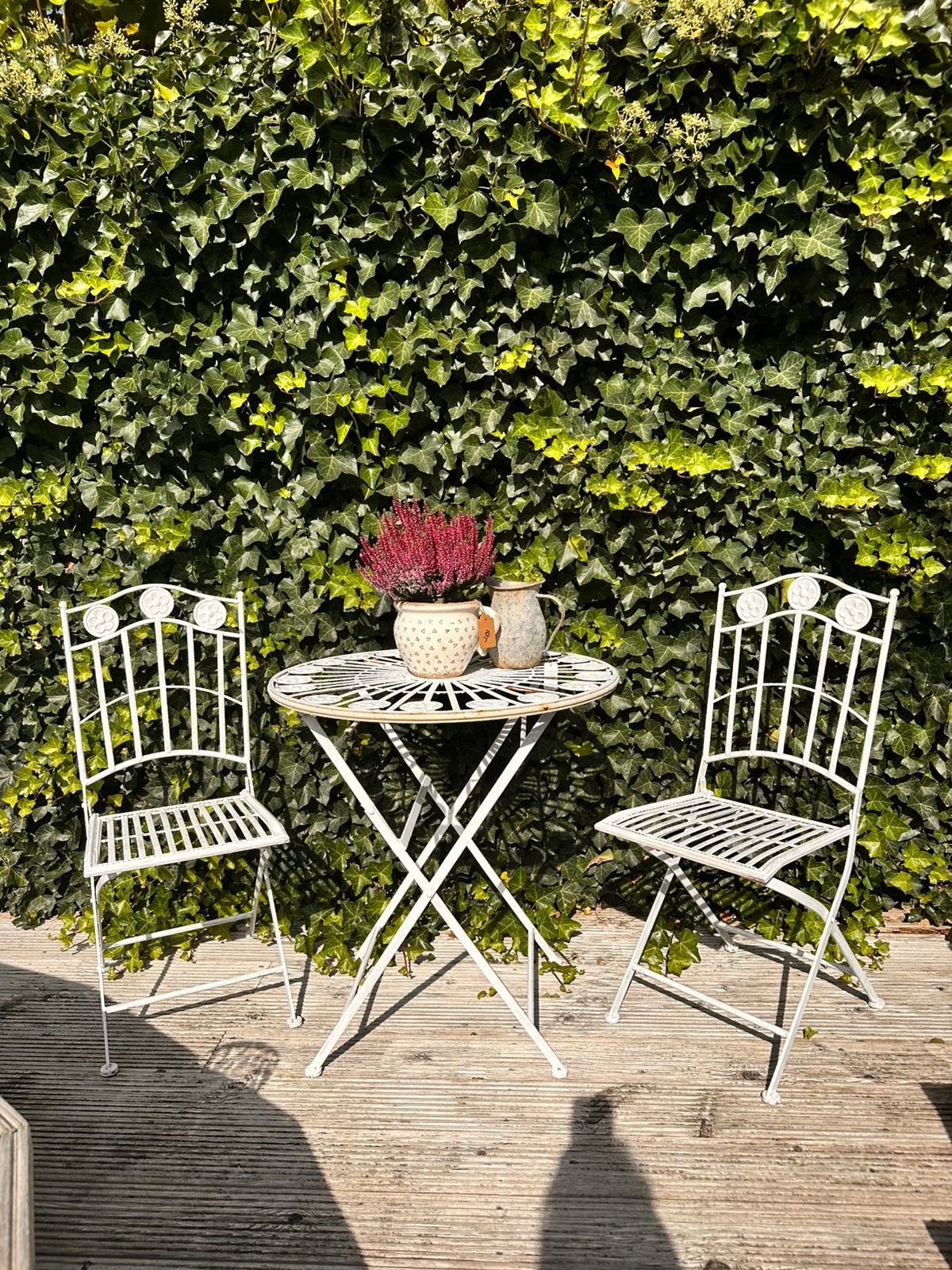 Bistroset, Tuin en Terras, Ophalen, Zo goed als nieuw, Overige materialen, 2 zitplaatsen