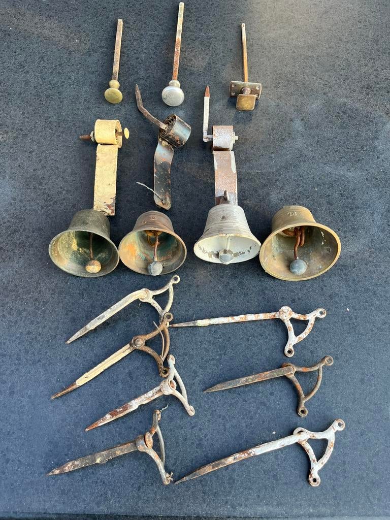 Antieke brons/ messing trekbellen, Antiek en Kunst, Antiek | Koper en Brons, Ophalen of Verzenden