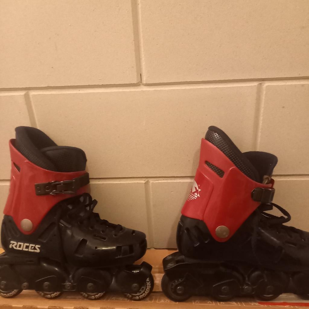 Roces Roller Skates - Zwart/Rood, Kinderen en Baby's, Speelgoed | Buiten | Rolschaatsen, Ophalen, Gebruikt, Kinderen