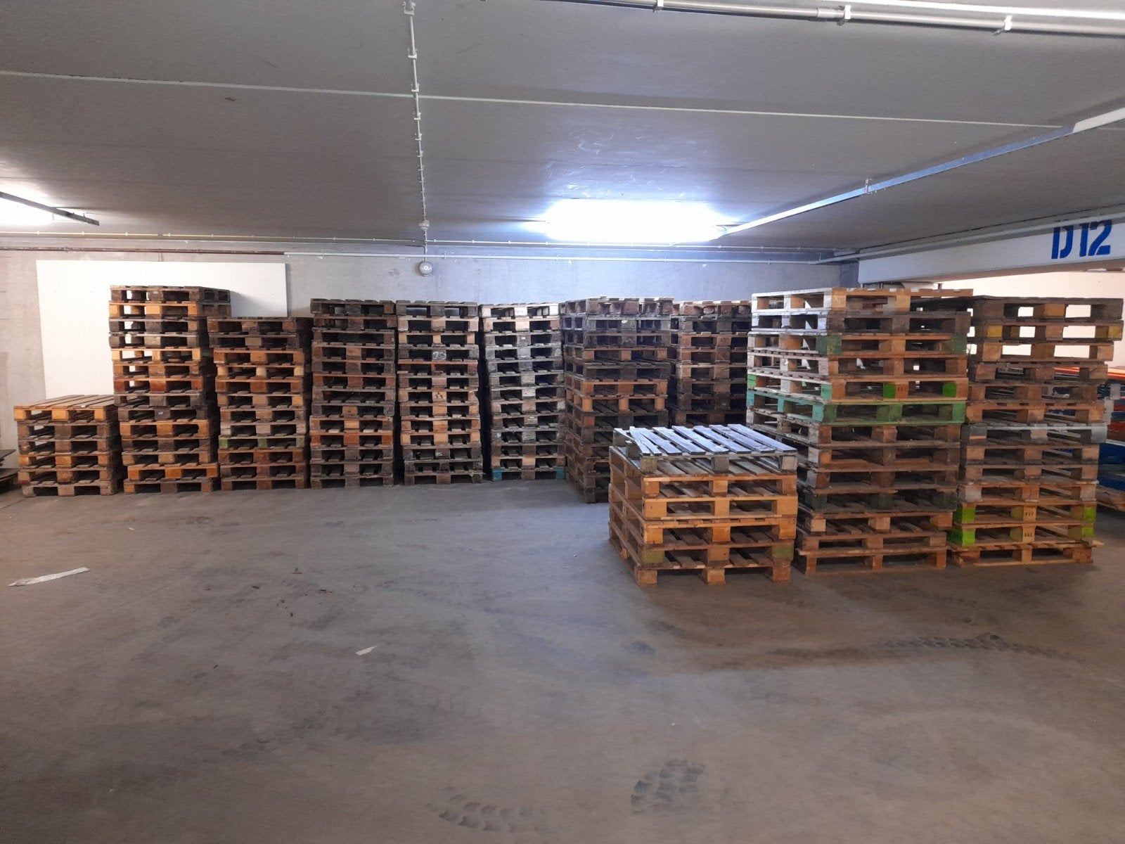 partij ( euro ) pallets, Ophalen