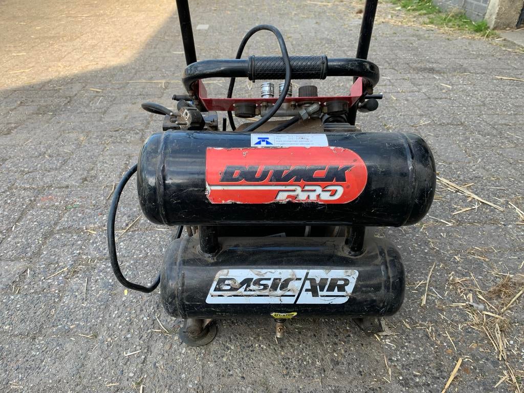 Dutack Pro Basic Air Compressor - Gebruikt, Werkt Perfect, Gebruikt, 6 tot 10 bar, Ophalen of Verzenden, Minder dan 200 liter/min