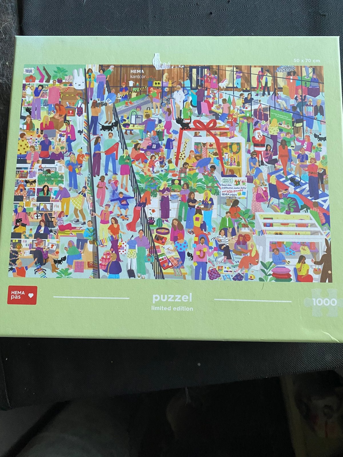 Puzzel hema 1000 stukjes, Ophalen, 500 t/m 1500 stukjes, Zo goed als nieuw