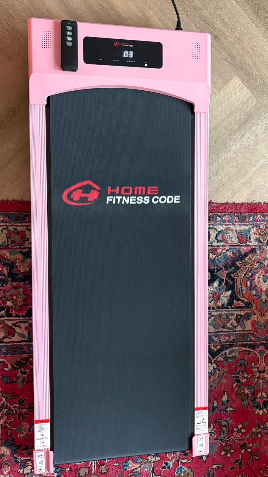 Loopband roze Home Fitness Code, Ophalen, Kunststof, Zo goed als nieuw, Loopband