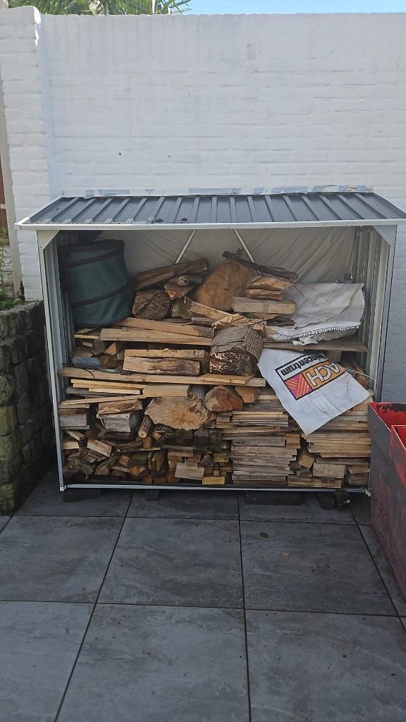 Haardhout overkapping, Tuin en Terras, Ophalen, Gebruikt, Kunststof, Overige typen