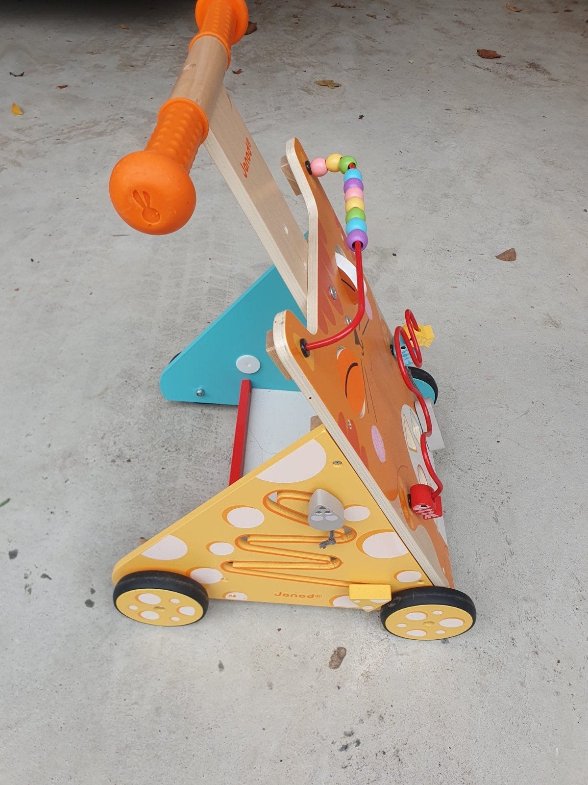 Houten loopwagen, Kinderen en Baby's, Speelgoed | Houten speelgoed, Ophalen, Gebruikt, Duw- of Trekspeelgoed