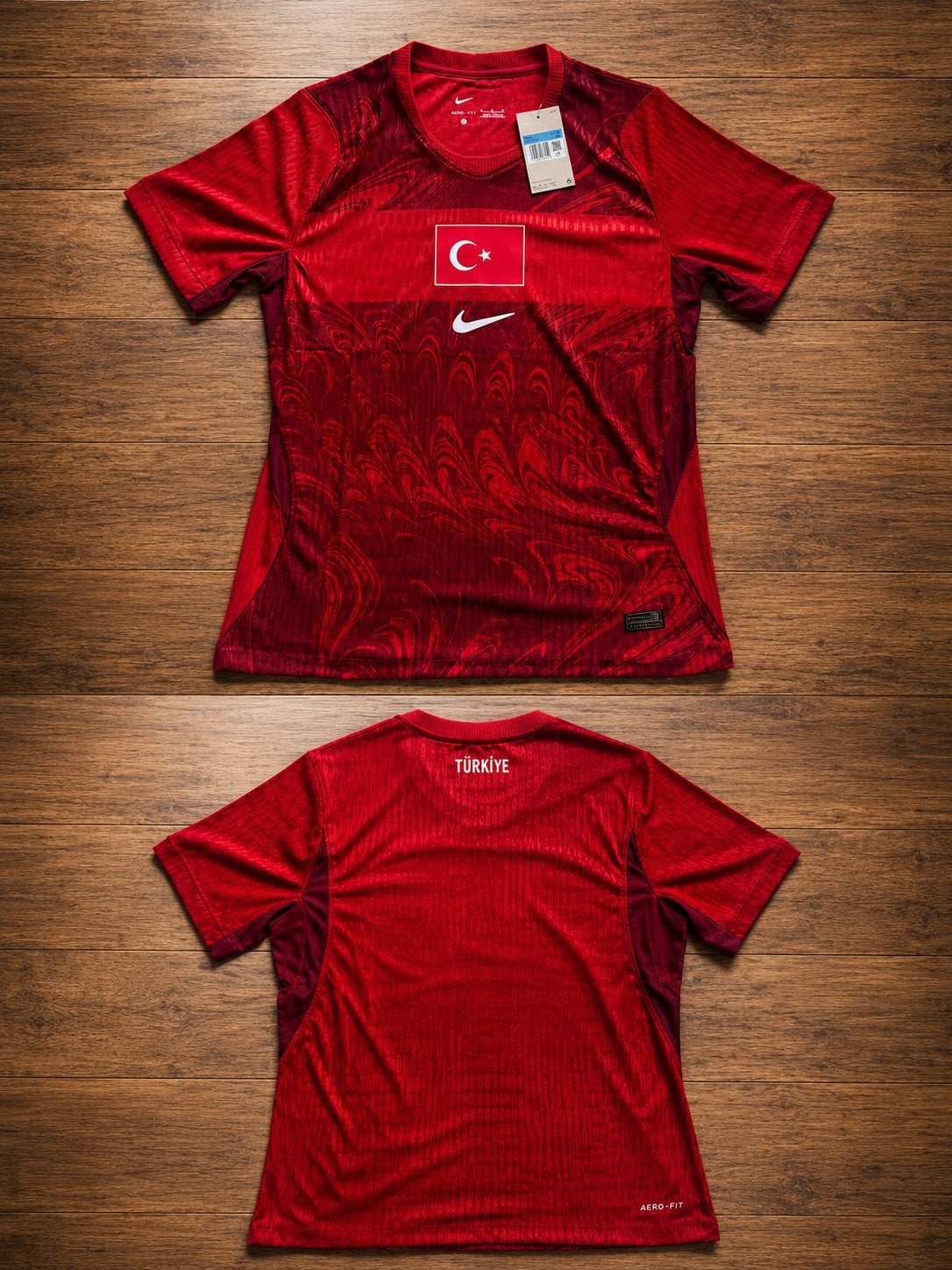 Nike Turkije Thuisshirt Voetbalshirt Rood en wit, Maat 52/54 (L), Nieuw, Ophalen of Verzenden, Voetbal