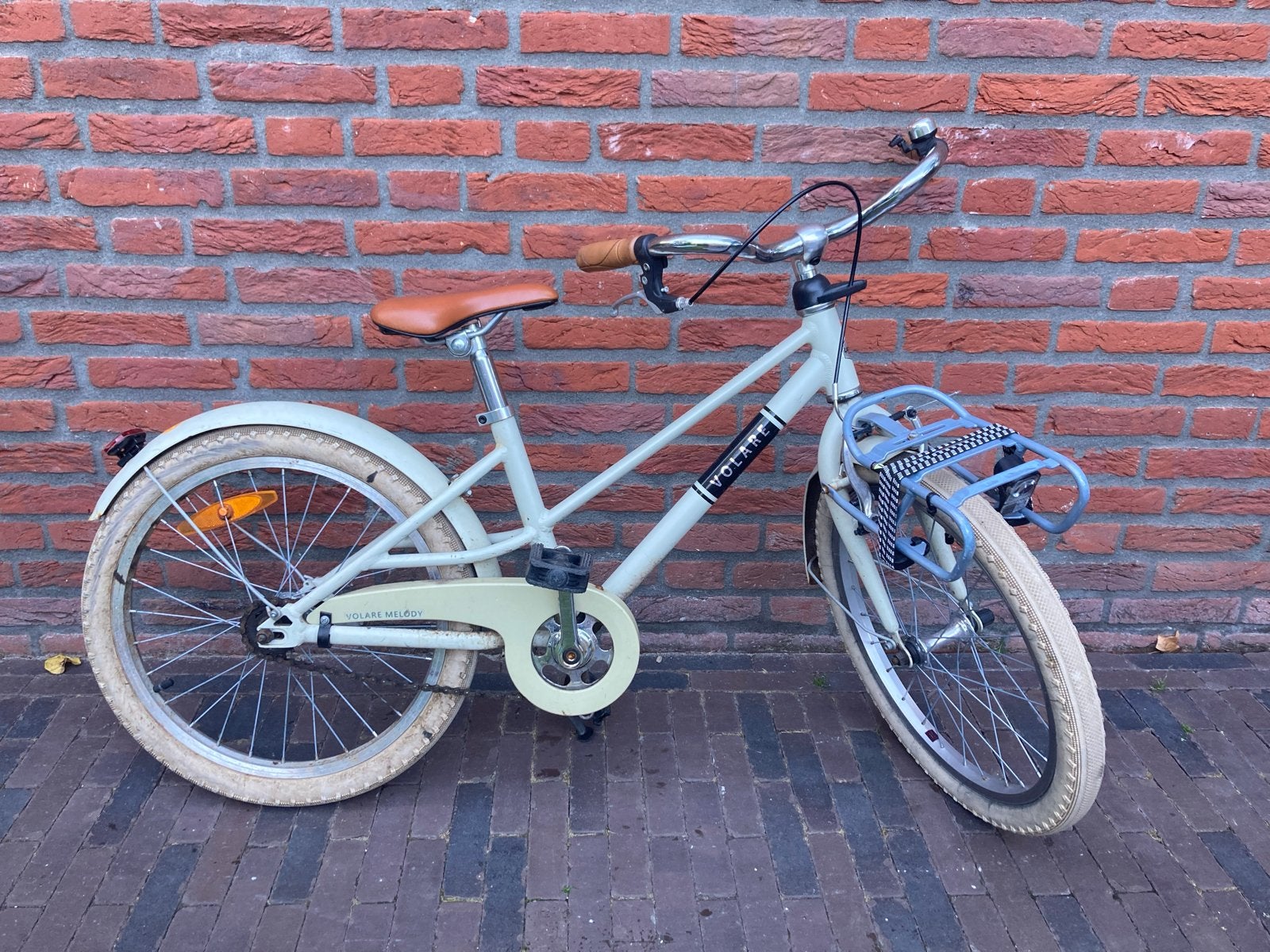 Volare Melody kinderfiets 20 inch met voordrager, Ophalen, Gebruikt, Terugtraprem, 20 inch of meer