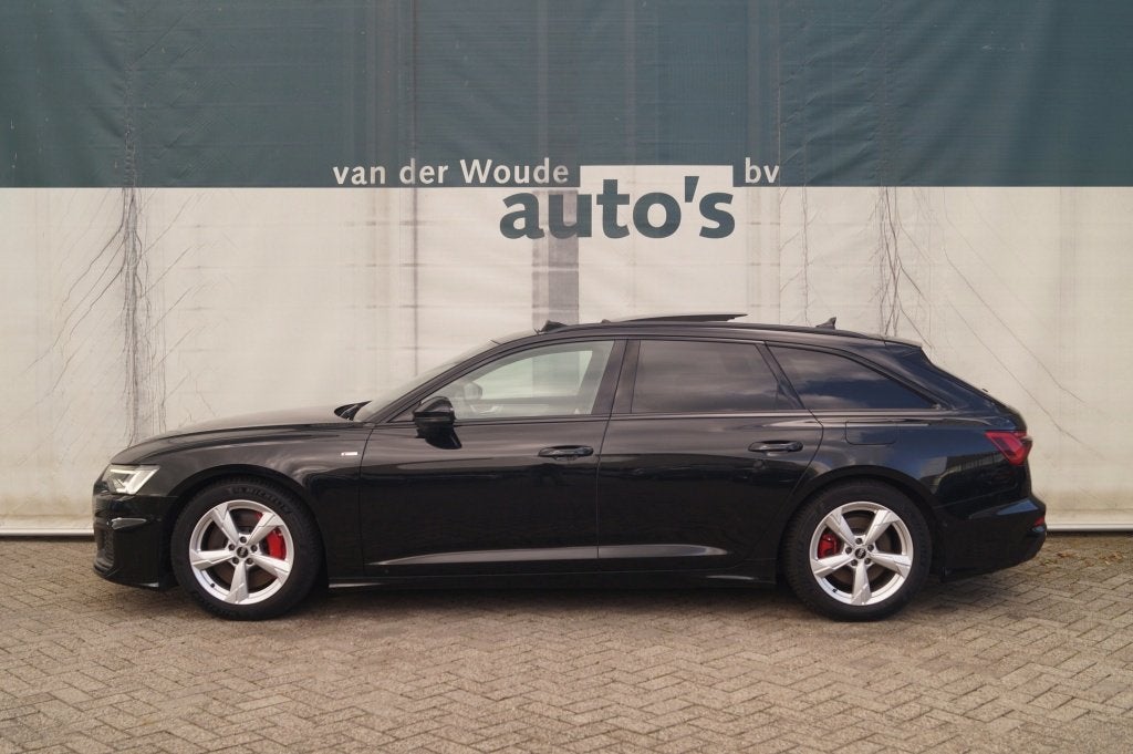 Audi A6 Avant 55 TFSI e PHEV Quattro Competition -LEER-PANO-, Auto's, Automaat, Dealer onderhouden, Gebruikt, Euro 6