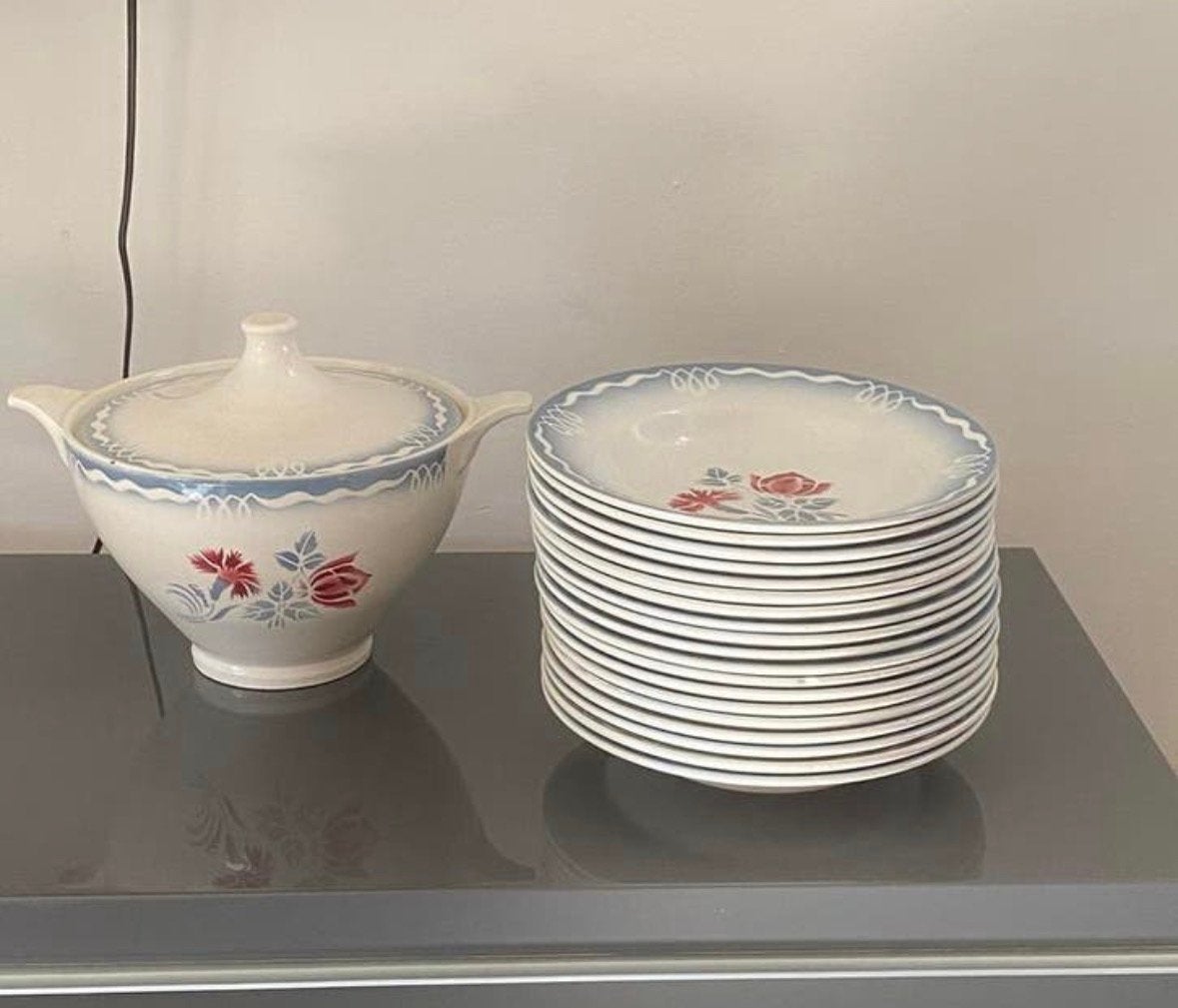 Marinette digion servies met soepterrine!, Ophalen