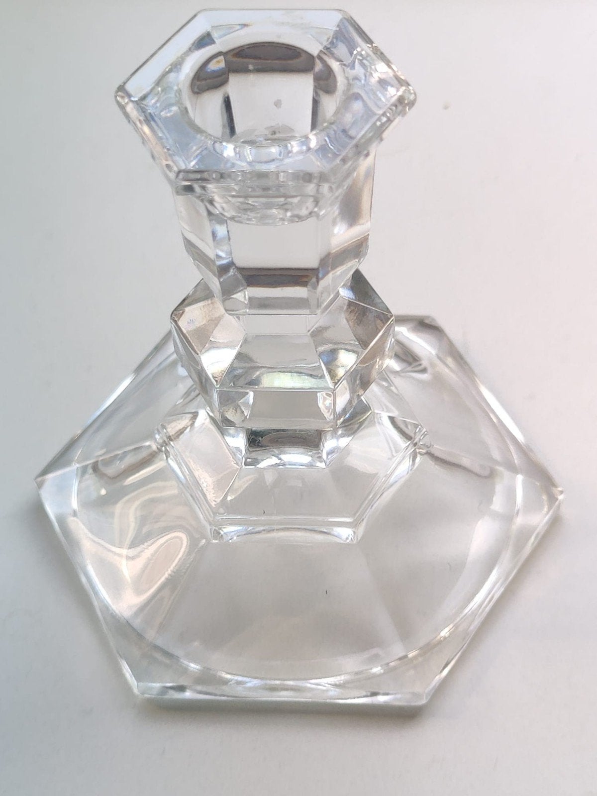 8x Kristallen kandelaar - Val St Lambert Crystal Gardenia, Ophalen of Verzenden