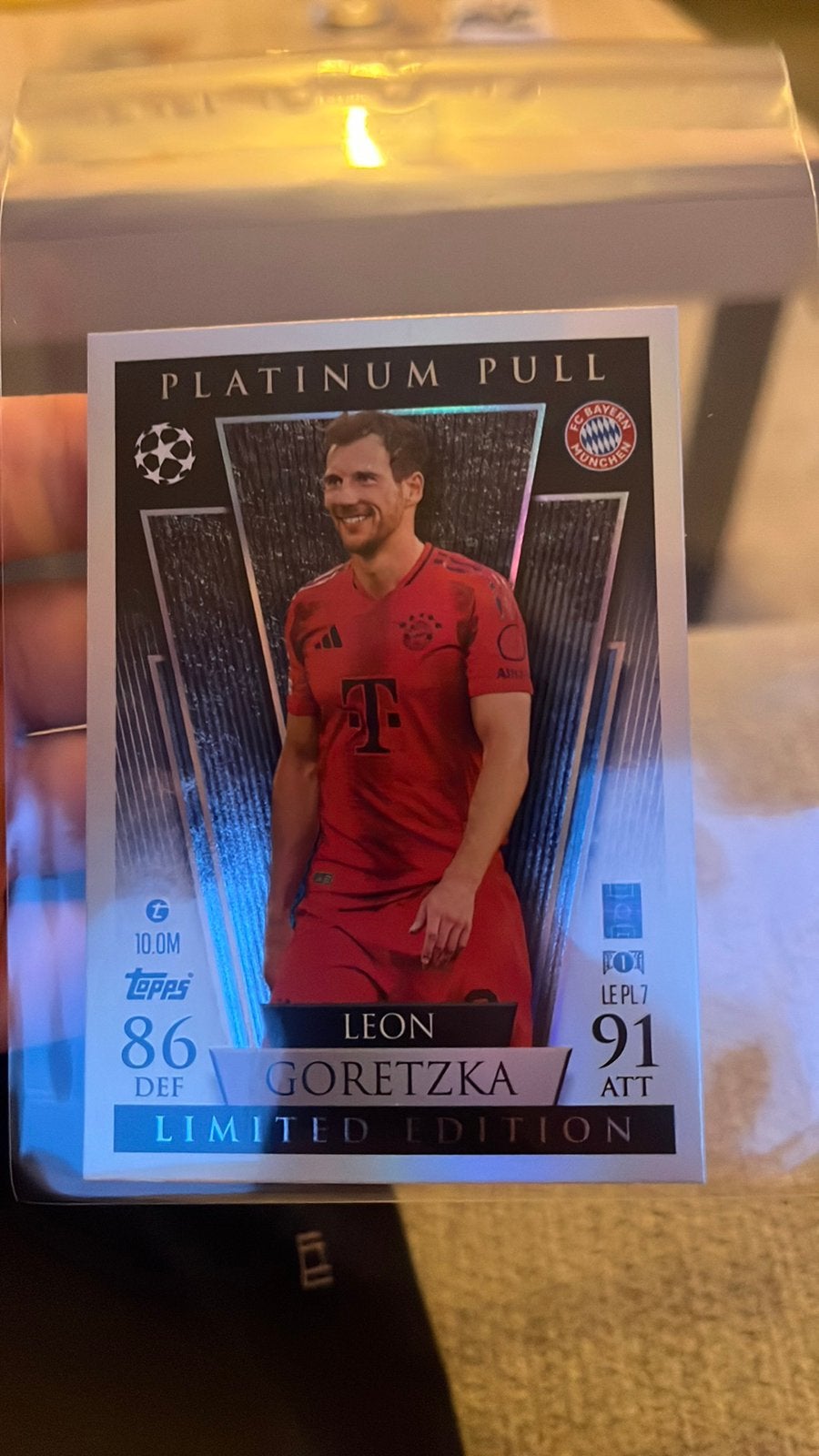 Leon Goretzka platinum pull, Ophalen of Verzenden, Nieuw, Plaatje