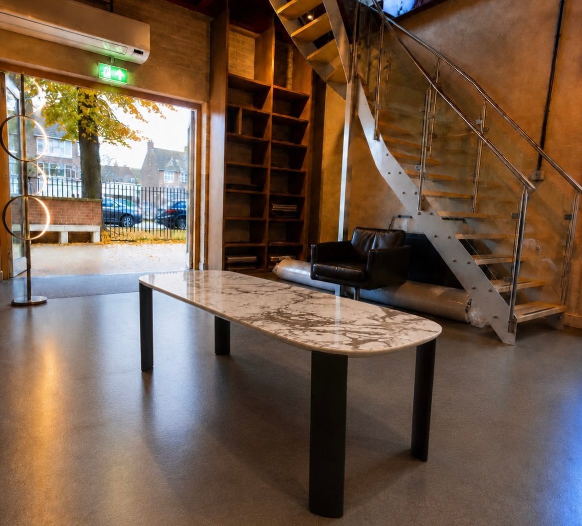 Leolux Tico eettafel ceramic 220 x 90 NIEUW, Huis en Inrichting, Ophalen, 50 tot 100 cm, Vijf personen of meer, Rechthoekig