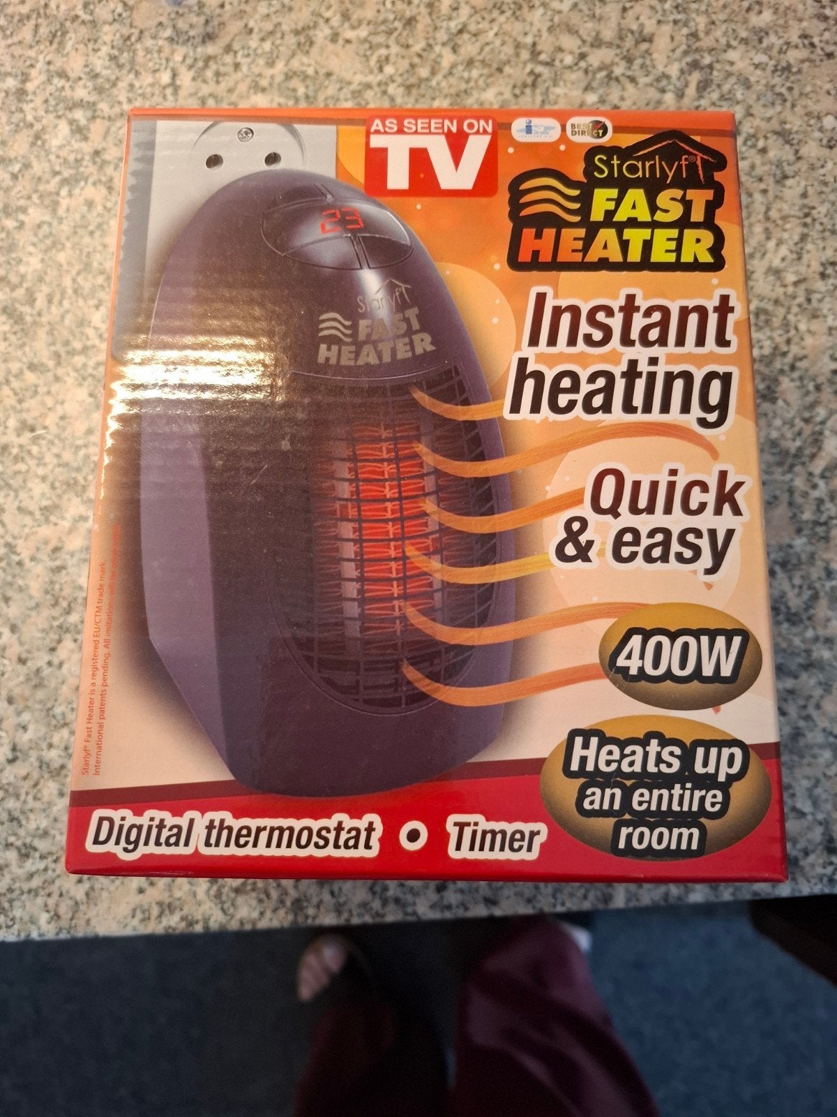 Starlyf Fast Heater 400W - Directe Verwarming, Ophalen of Verzenden, Nieuw, Elektrisch, Vloer