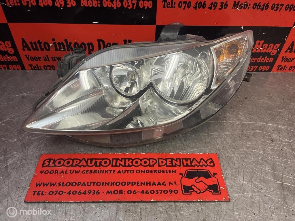 Seat Ibiza ('08-'12) Koplamp Links | 6J1941005D, Gebruikt, Ophalen of Verzenden, Seat, Seat