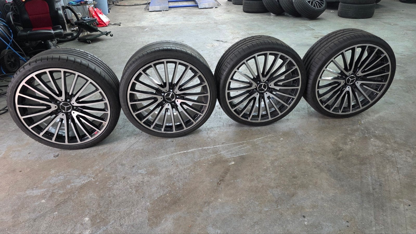 Mercedes W222/W223 21 inch AMG velgen / zomerset, Auto-onderdelen, Ophalen, Gebruikt, Banden en Velgen, 21 inch