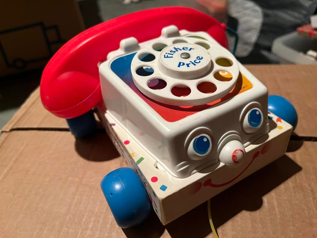 Fisher-Price Telefoon - Vintage Speelgoed - Werkend en Compl, Kinderen en Baby's, Speelgoed | Fisher-Price, Ophalen of Verzenden
