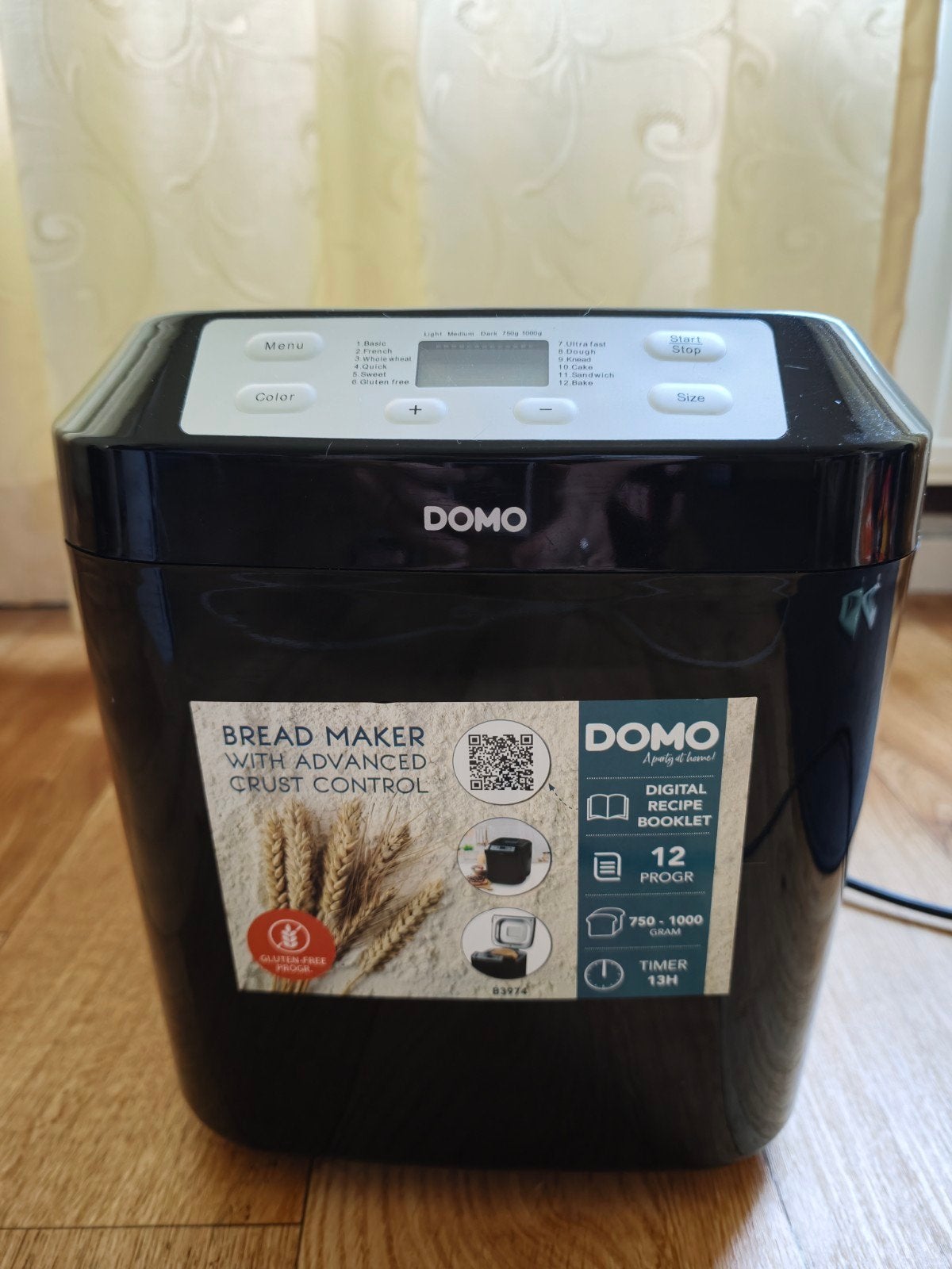 Domo Broodbakmachine, Met timer, Meer dan 10 programma's, 800 tot 1200 gram deeg, Ophalen of Verzenden